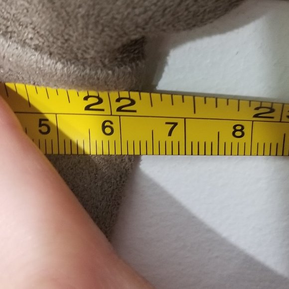 💕Massimo Light Brown Faux Suede Petite Coat Comfy Warm Winter Jacket Size Small - Picture 9 of 10